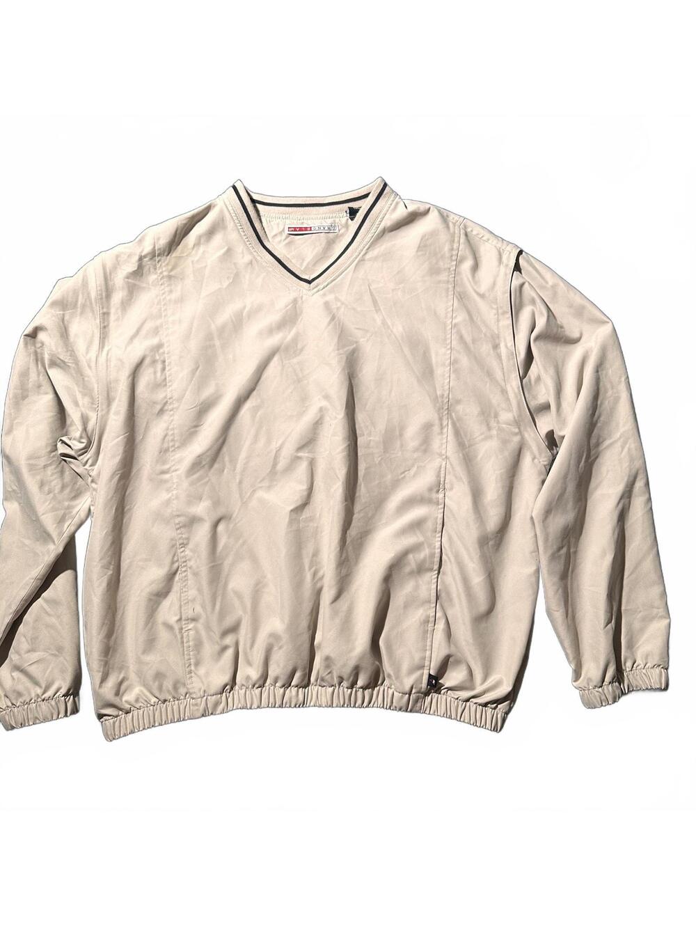 Grandslam Men's Large Tan Golf Rain Windbreaker Jacket